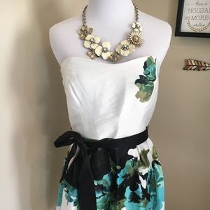 NWT Strapless  Satin Dress